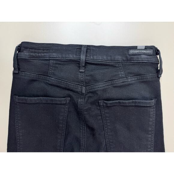 Citizens of Humanity Chrissy Jean Women's 26 Black Denim High Rise Skinny Emo - Picture 13 of 16